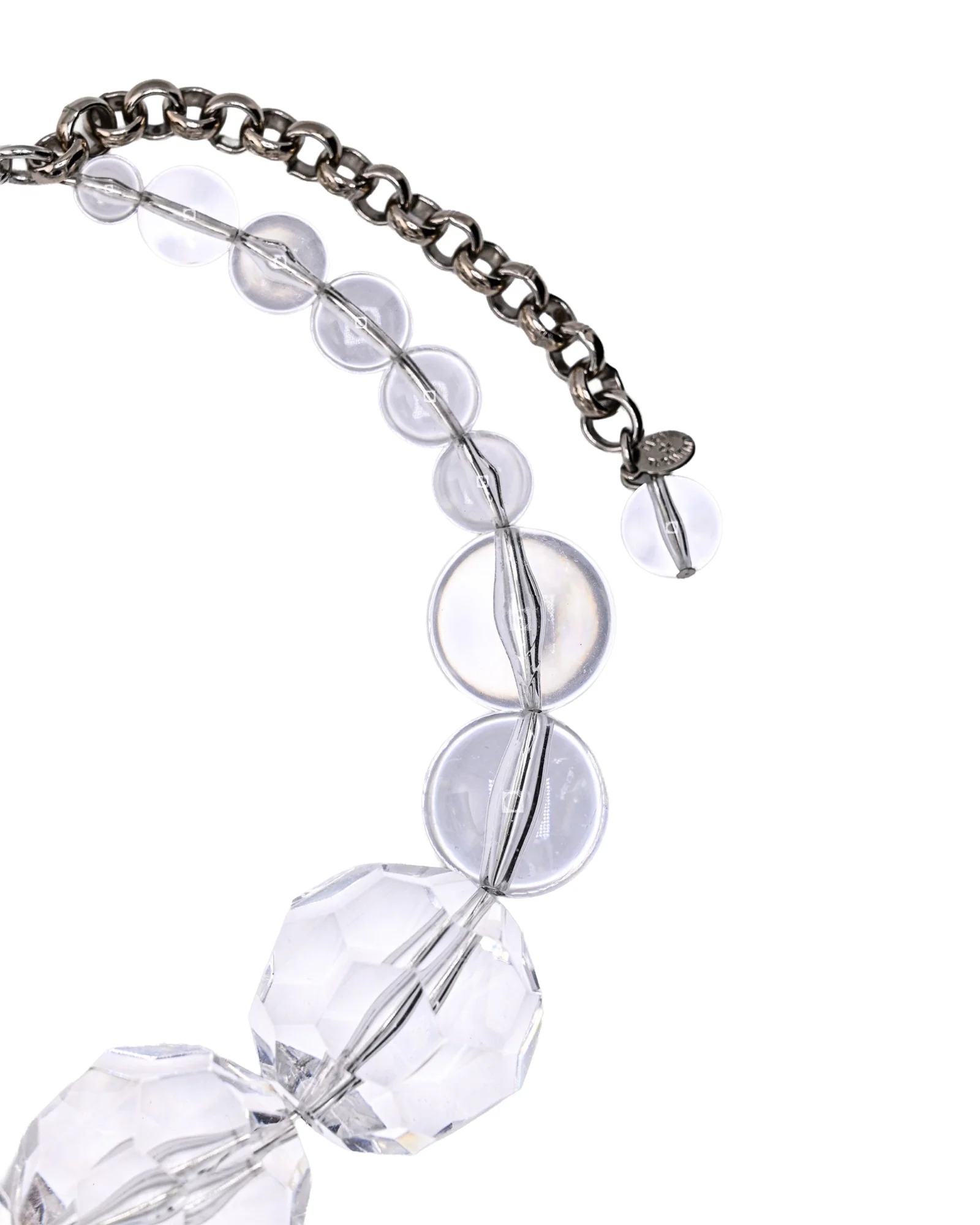 BIG LUCITE BANGLE NECKLACE - Image 3