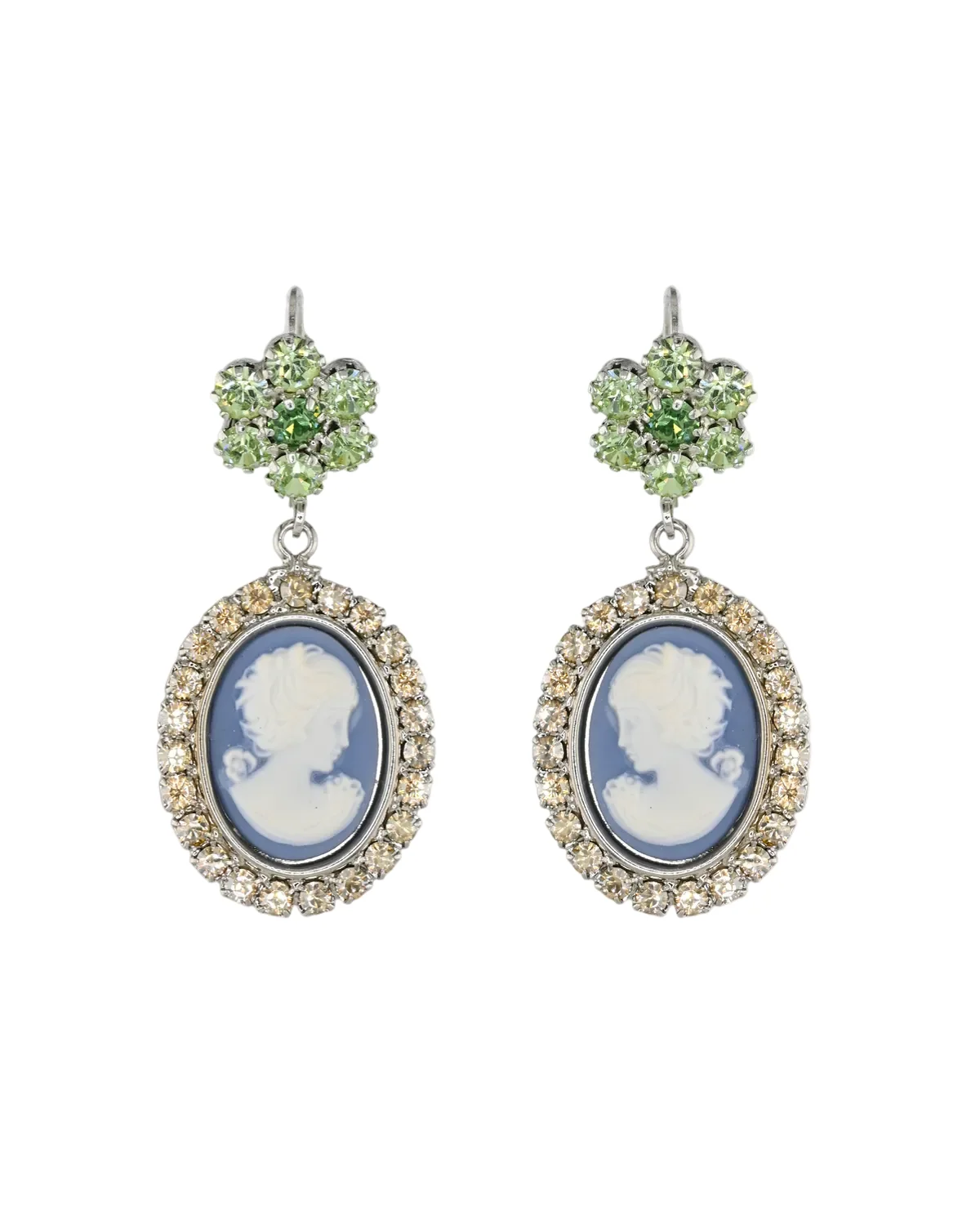 CAMEO FLOWER EARRINGS - Image 4