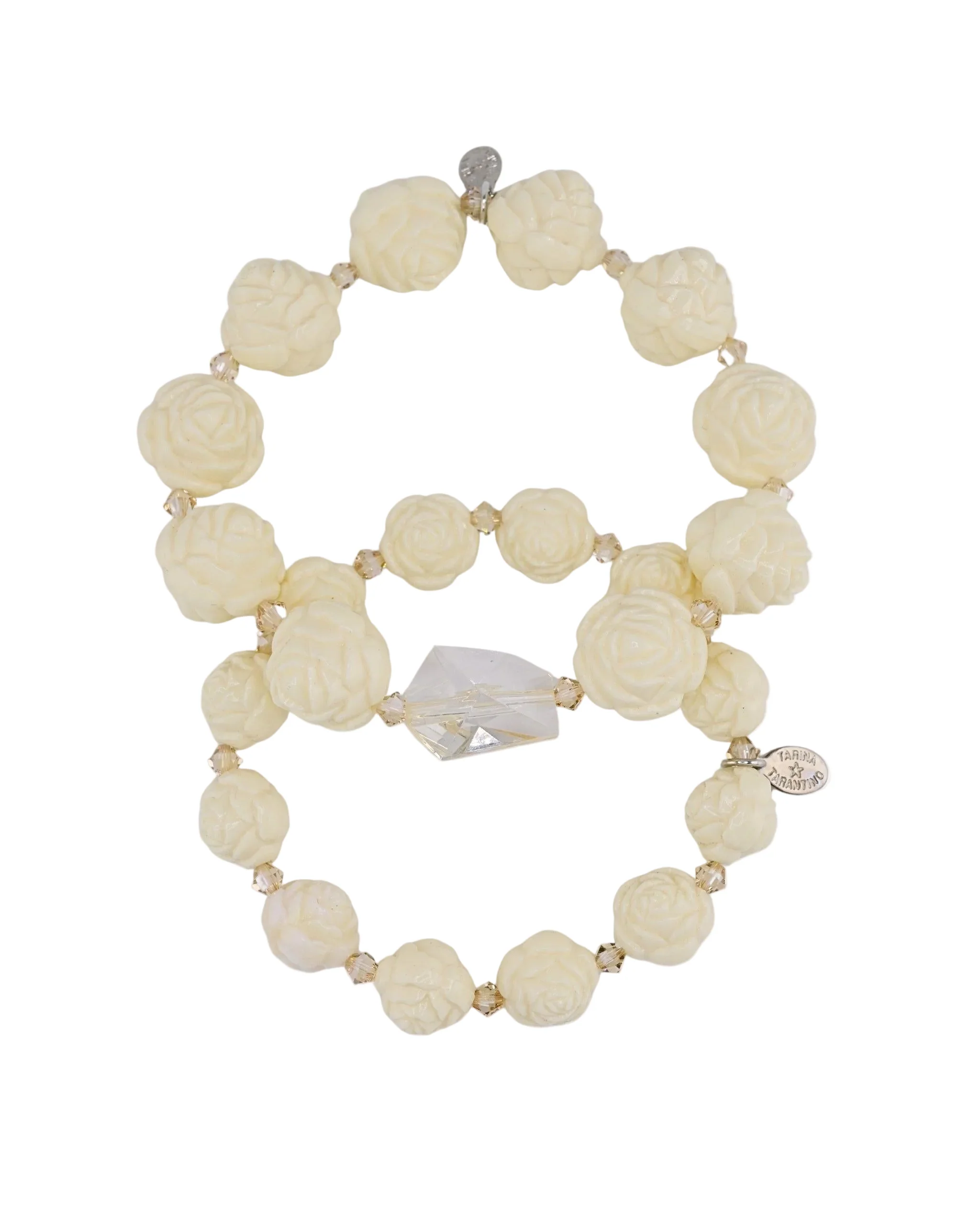 CARVED ROSE BRACELET SET - Image 4