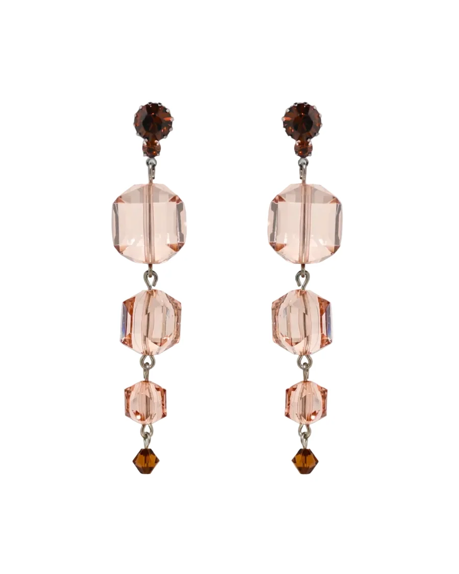 GEM CUT LUCITE DROP EARRINGS - Image 7