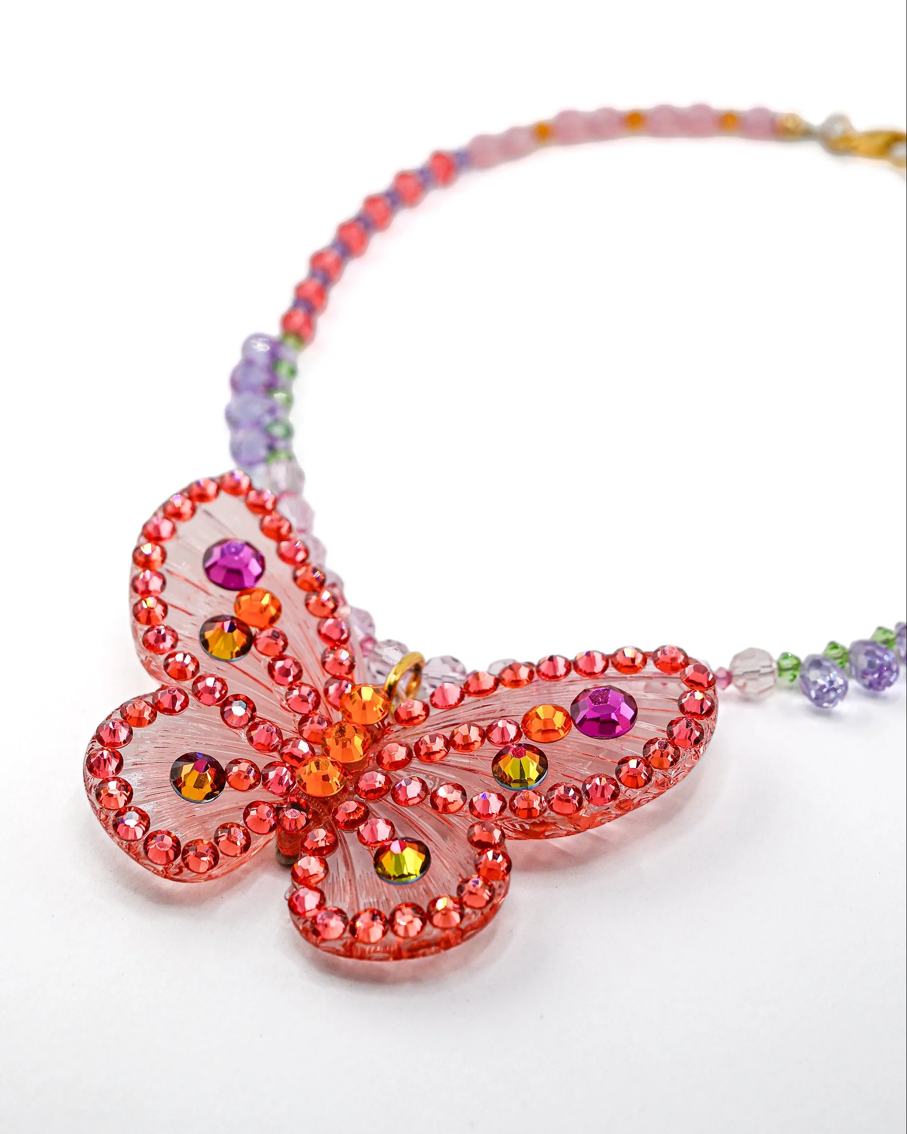 FLUTTERBY CRYSTAL NECKLACE - Image 4