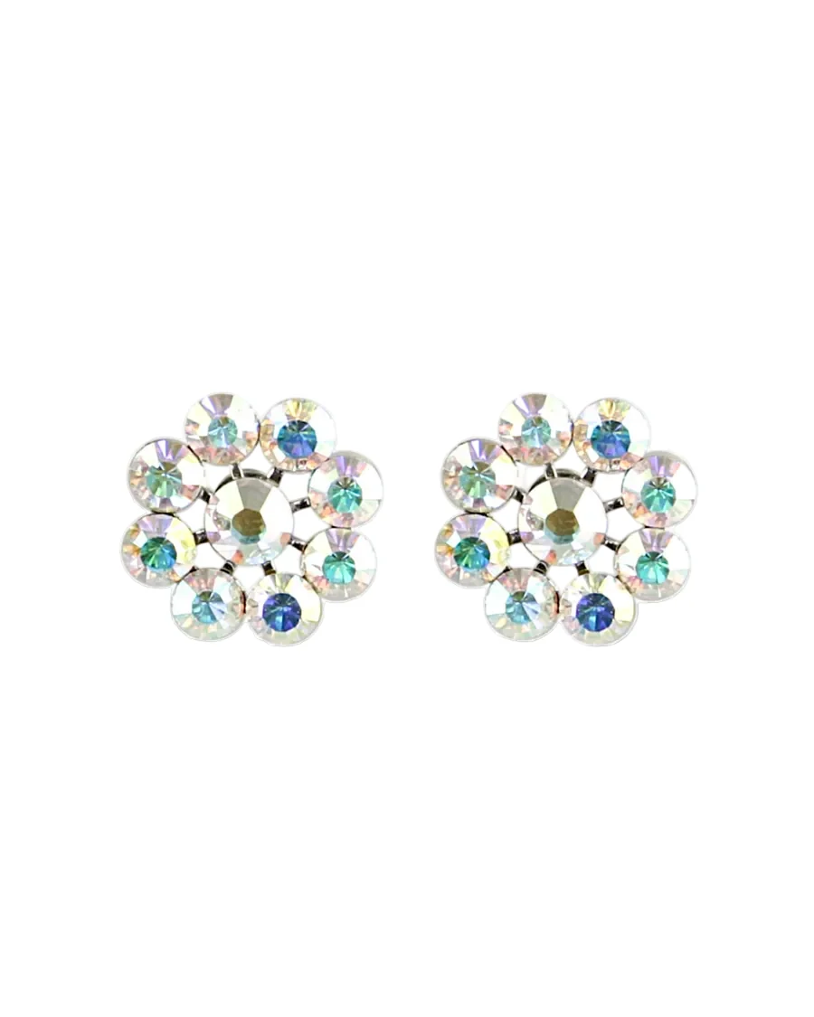 CRYSTAL FLOWER GRANDE EARRINGS - Image 3