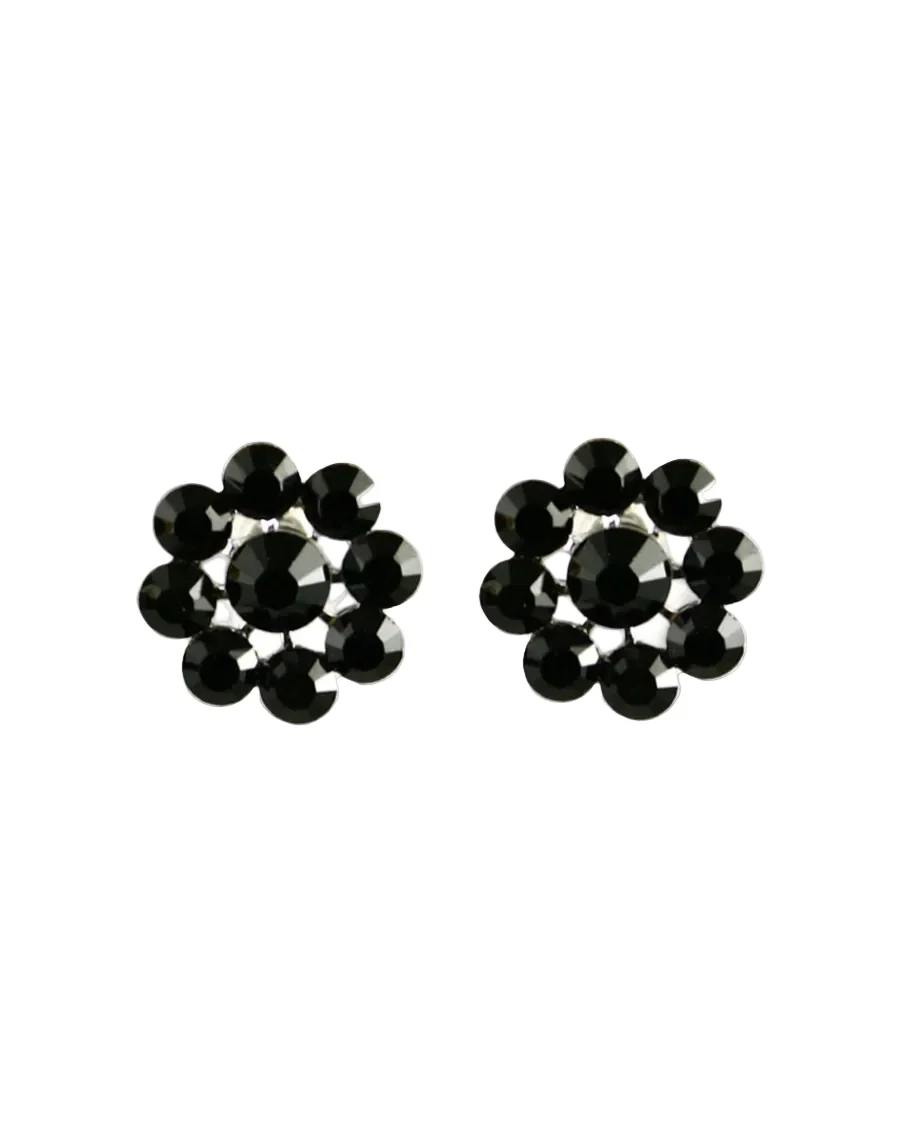 CRYSTAL FLOWER GRANDE EARRINGS - Image 4