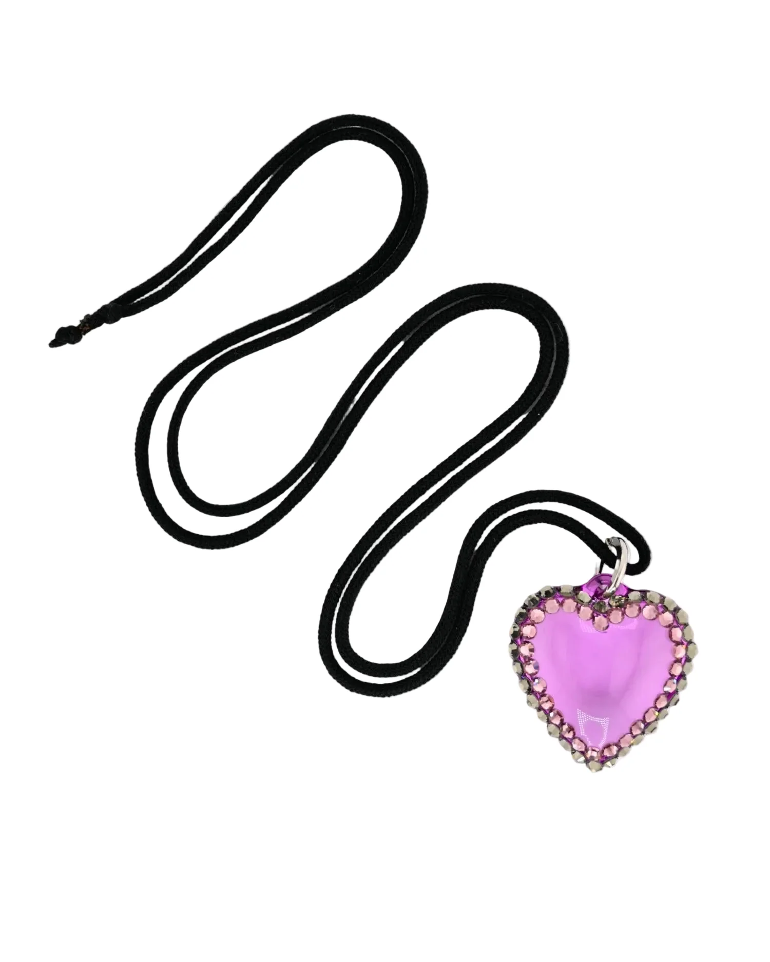 GLASSY HEART WRAP NECKLACE - Image 4