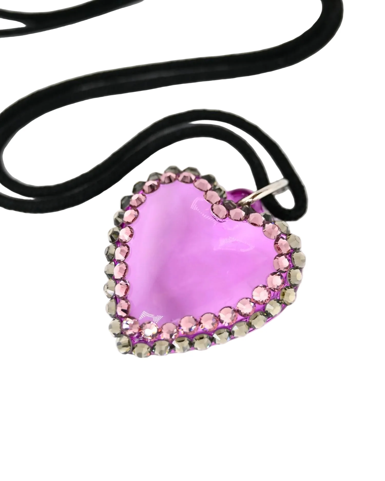 GLASSY HEART WRAP NECKLACE - Image 8