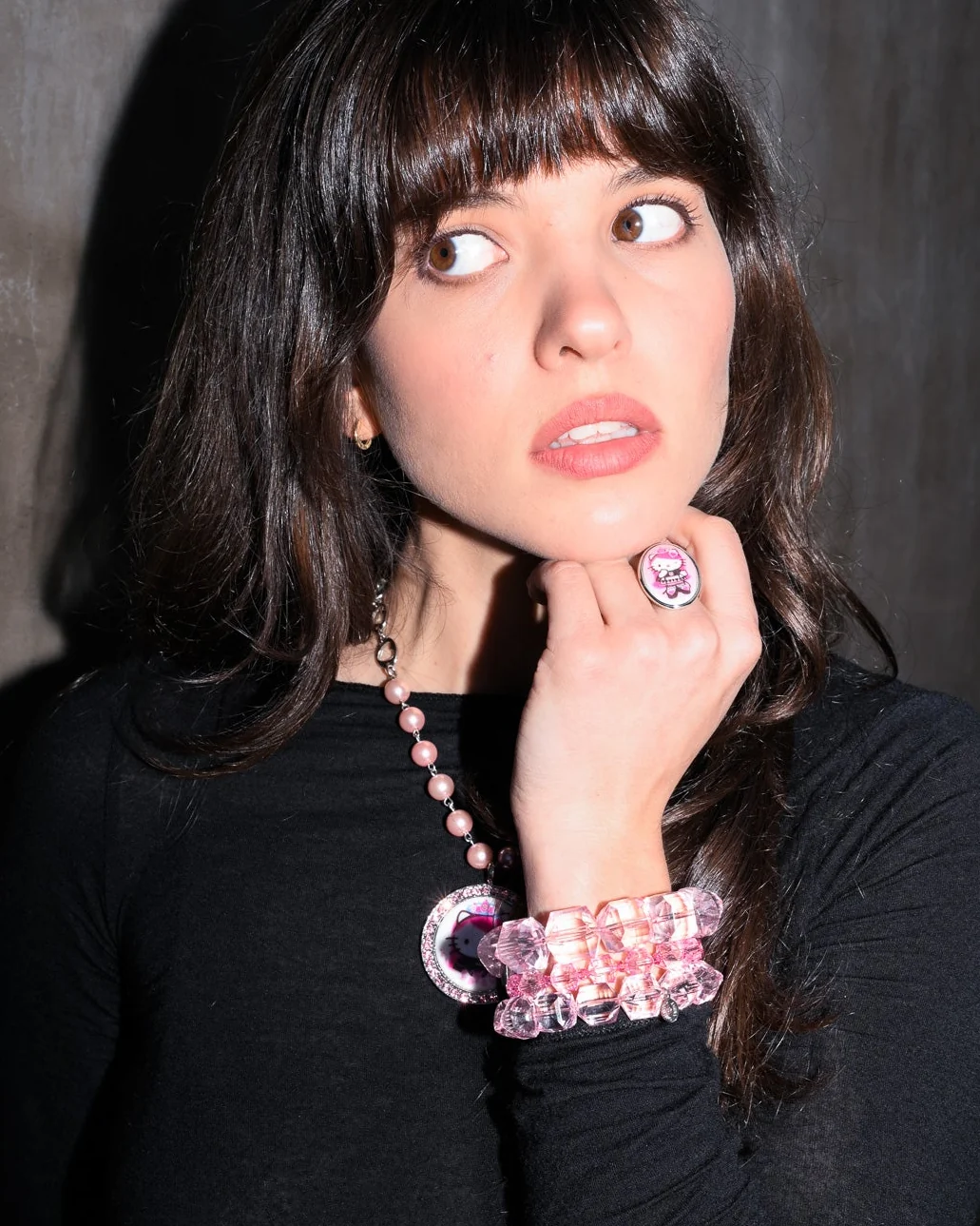 GEM CUT LUCITE BRACELET STACK - Image 3