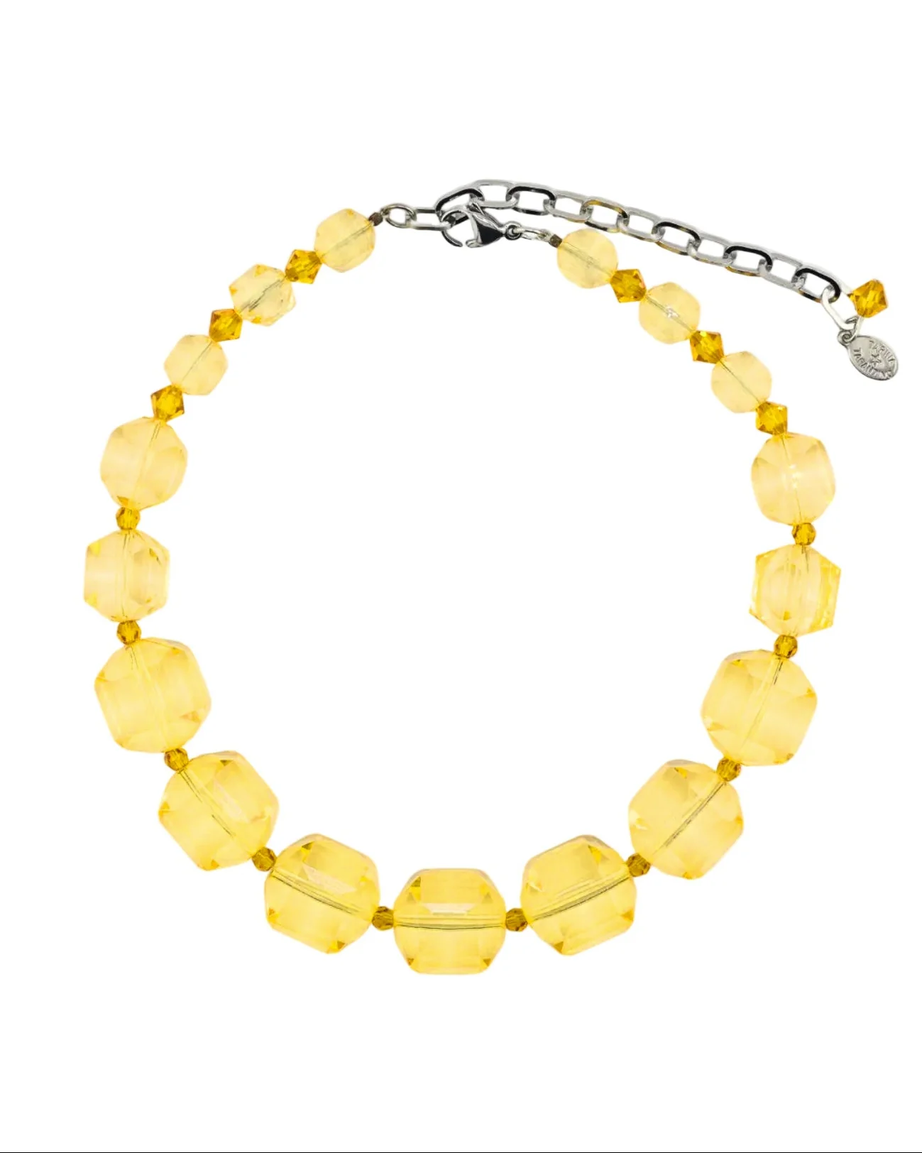 GEM CUT LUCITE NECKLACE