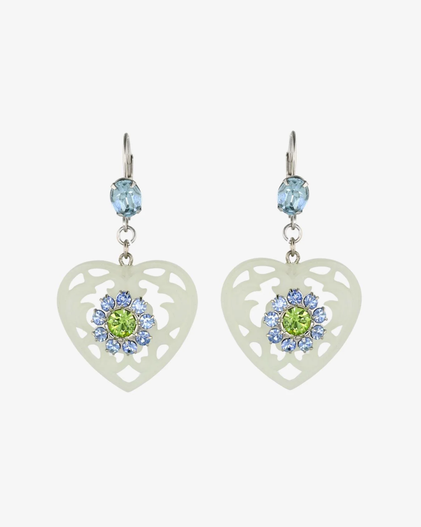 DOILY LACE HEART EARRINGS - Image 4