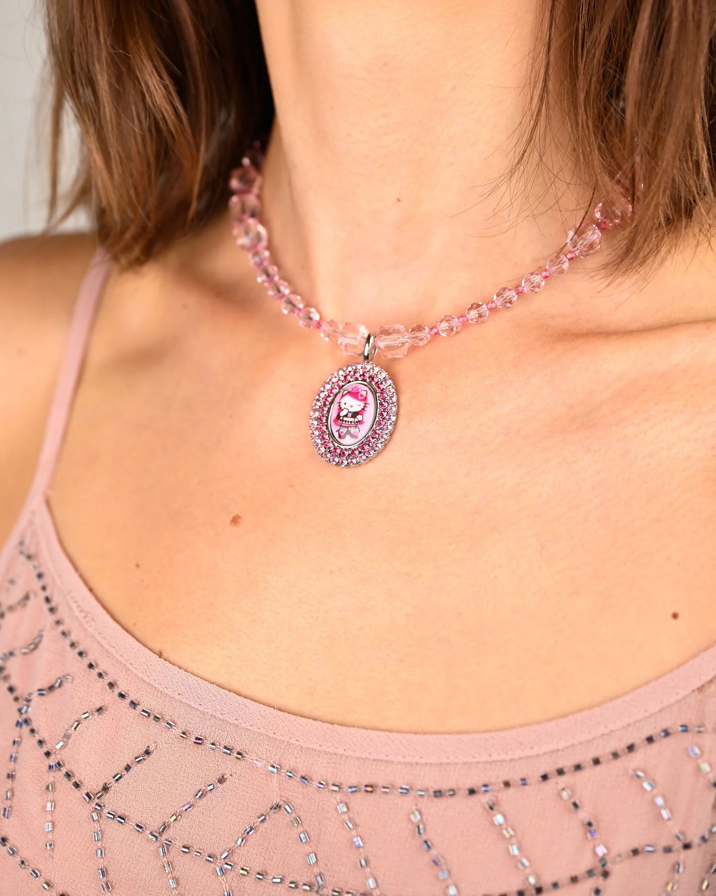CRYSTAL KITTY NECKLACE - Image 3