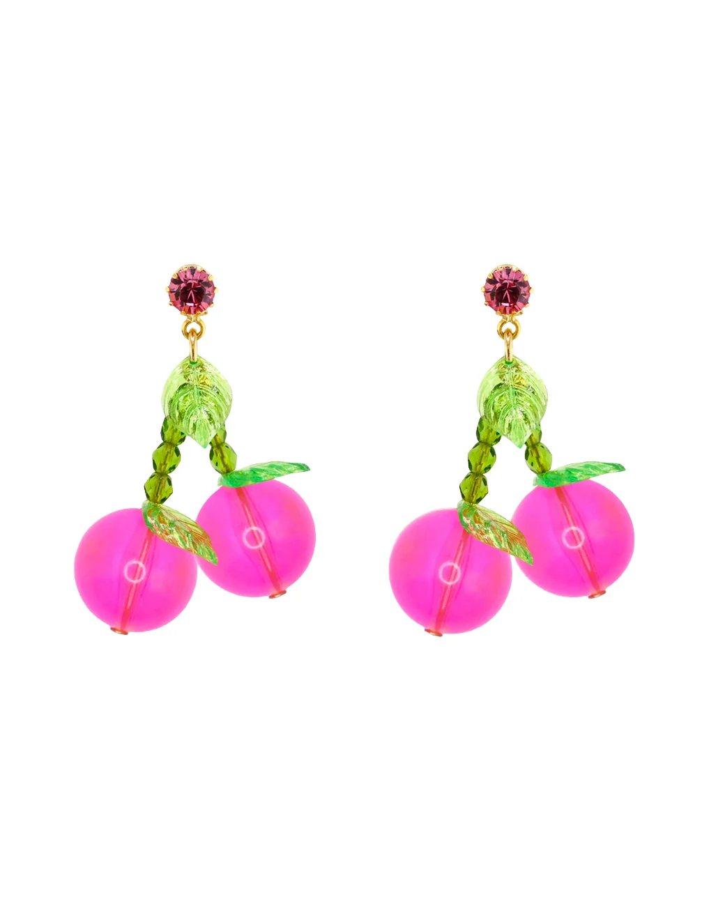 NEON CHERRY BOMB EARRINGS