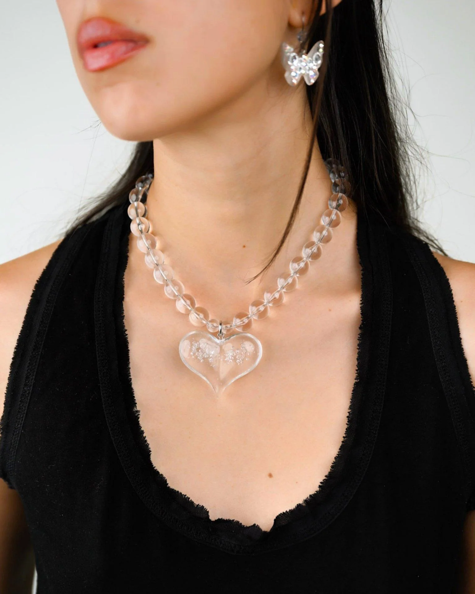 PAPARAZZI FIZZY HEART NECKLACE - Image 5