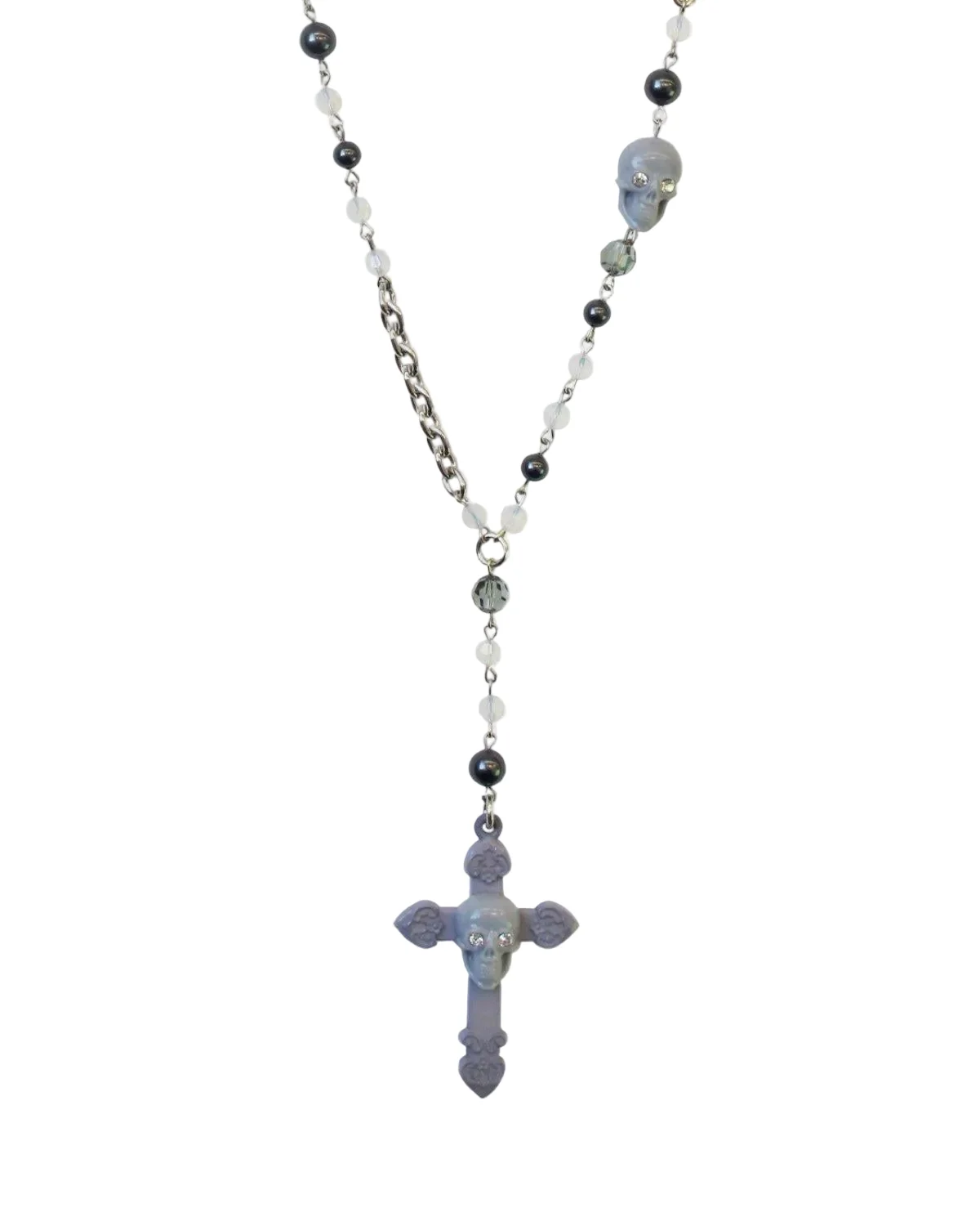 SKULL ROSARY NECKLACE - Image 4