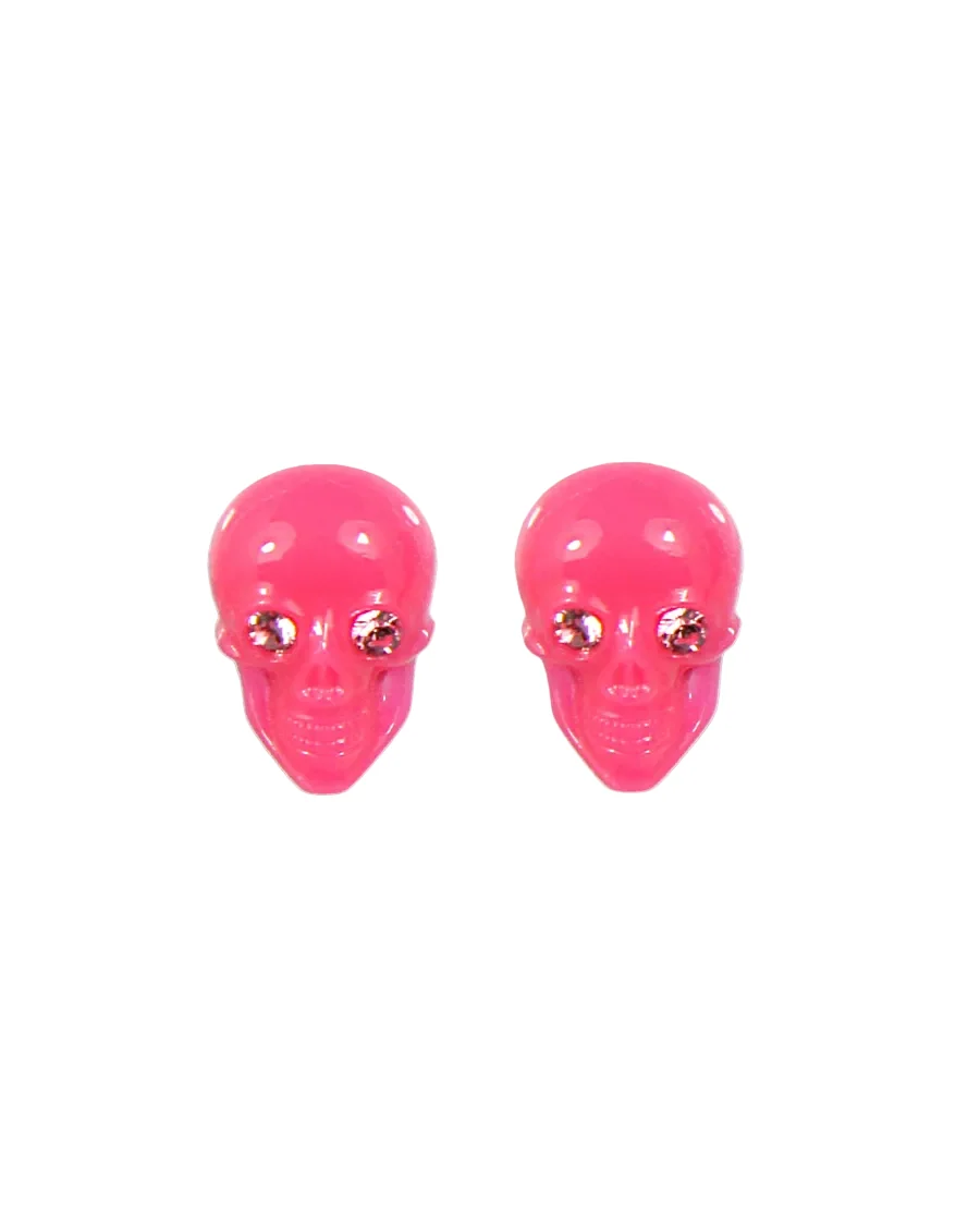 SKULL STUD EARRINGS - Image 3
