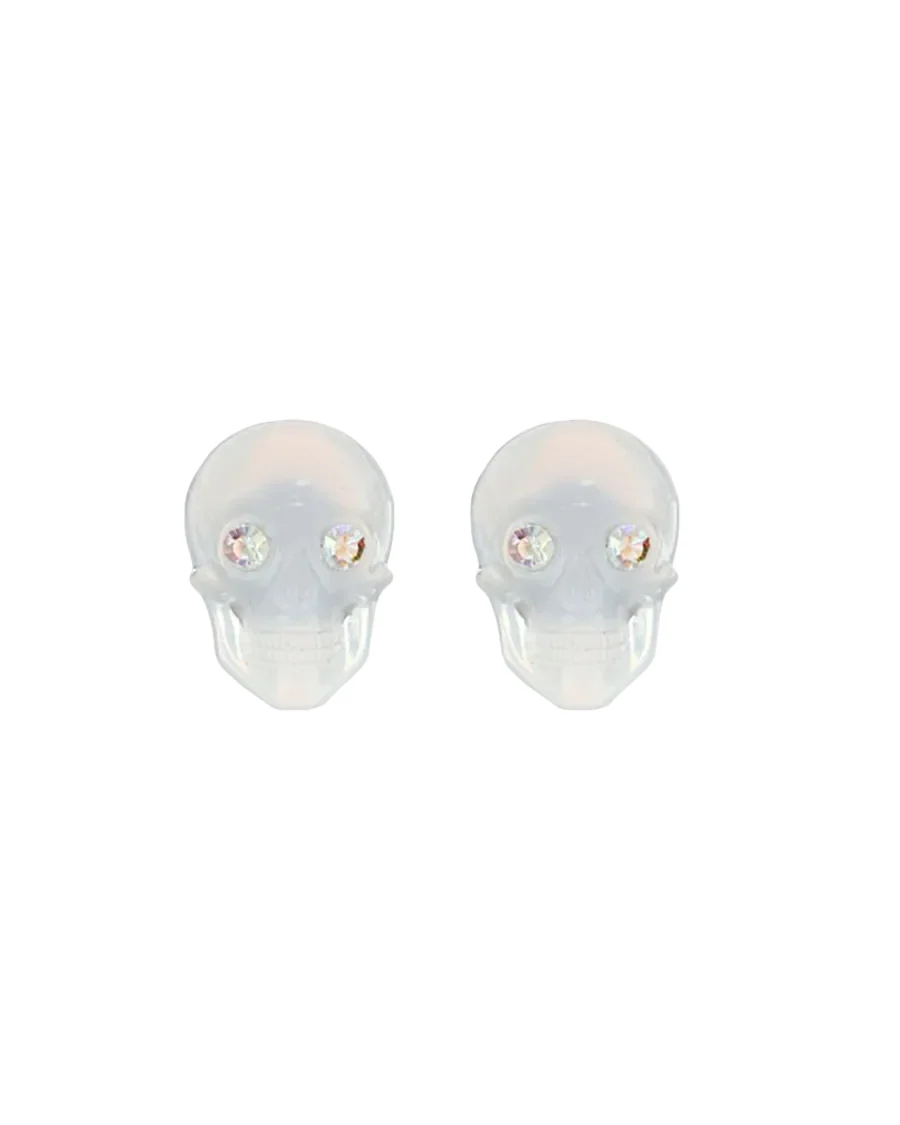 SKULL STUD EARRINGS - Image 4