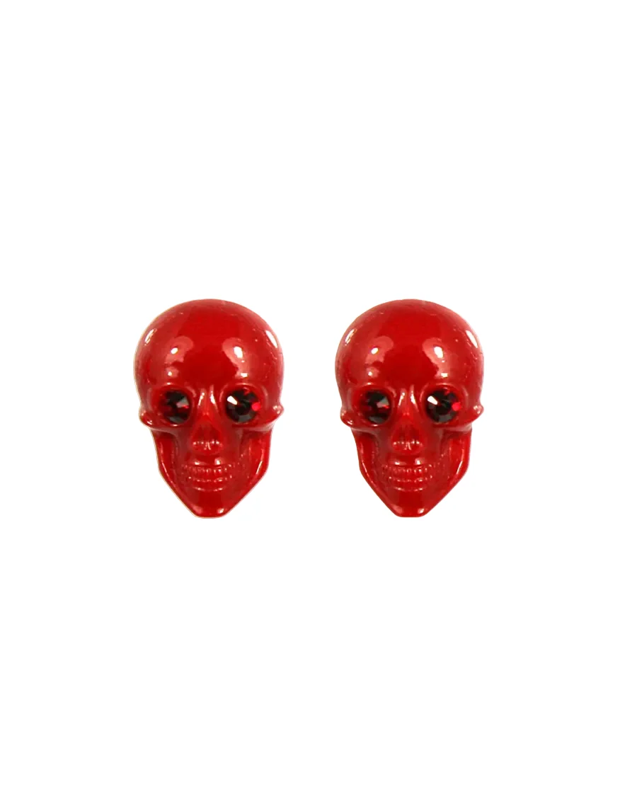 SKULL STUD EARRINGS - Image 6