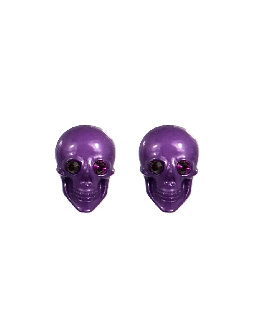 SKULL STUD EARRINGS - Image 7