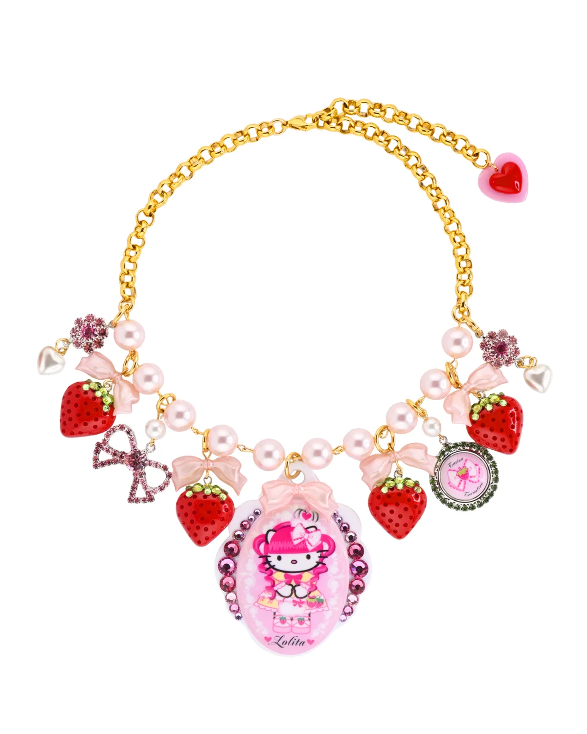 STRAWBERRY LOLITA SUPERCHARM NECKLACE